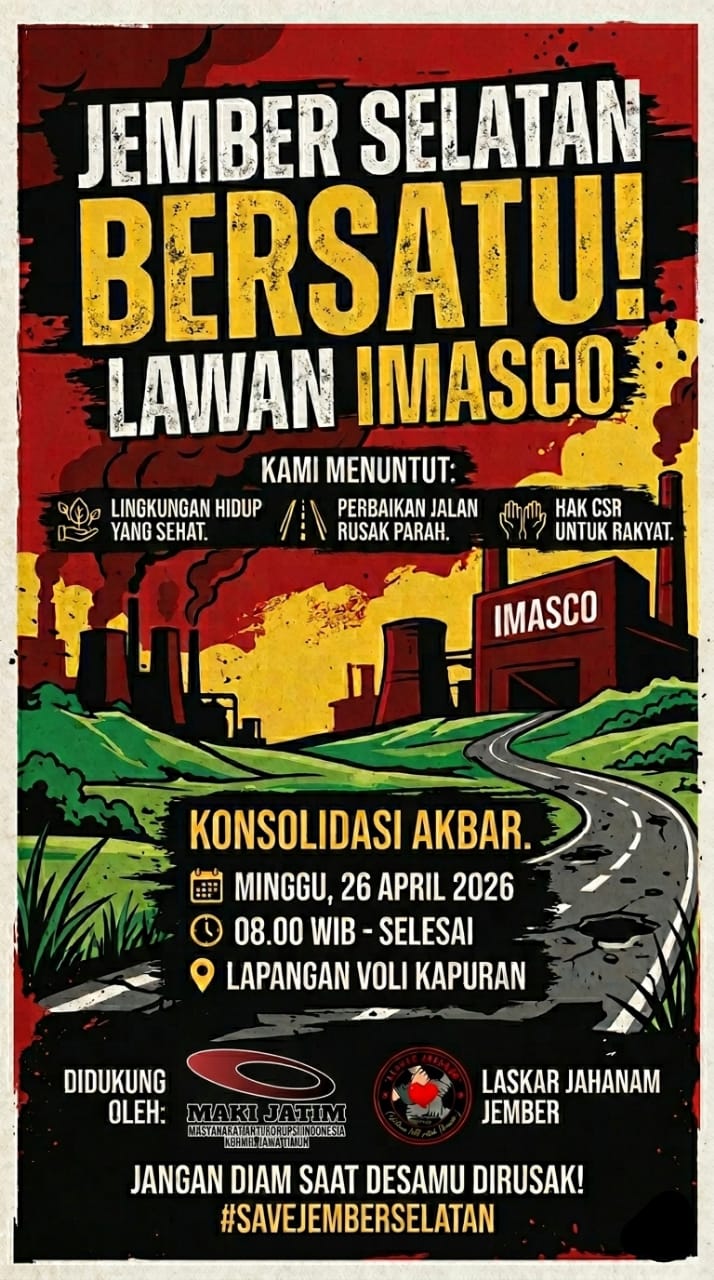 Keterangan Foto: Warga Jember Selatan saat menyampaikan aspirasi penolakan terhadap PT Imasco Asiatic.