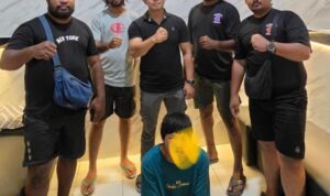 Keterangan foto:Polres Teluk Bintuni menangkap pelaku kasus keji terhadap anak di Distrik Sumuri.