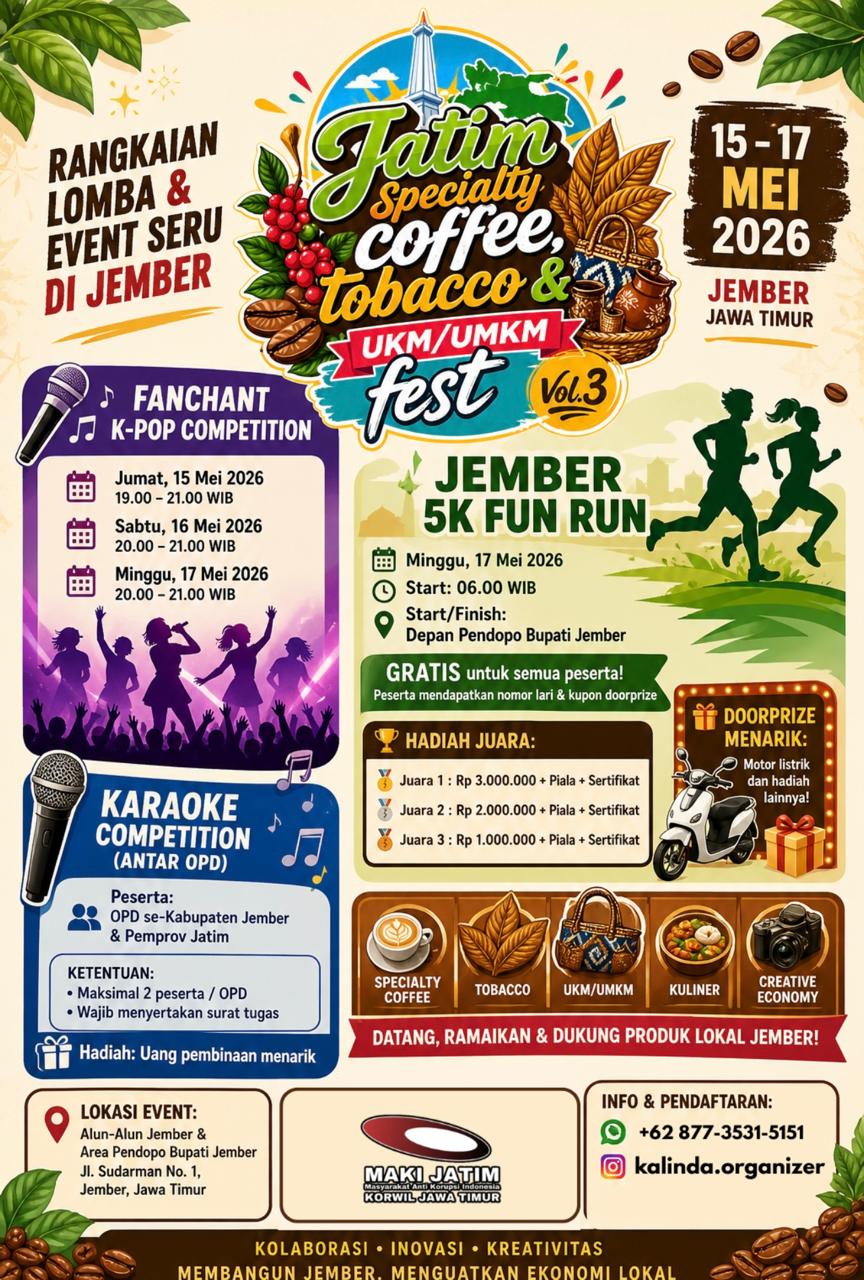 Festival UMKM di Jember dorong pertumbuhan ekonomi dan pelayanan publik inklusif.