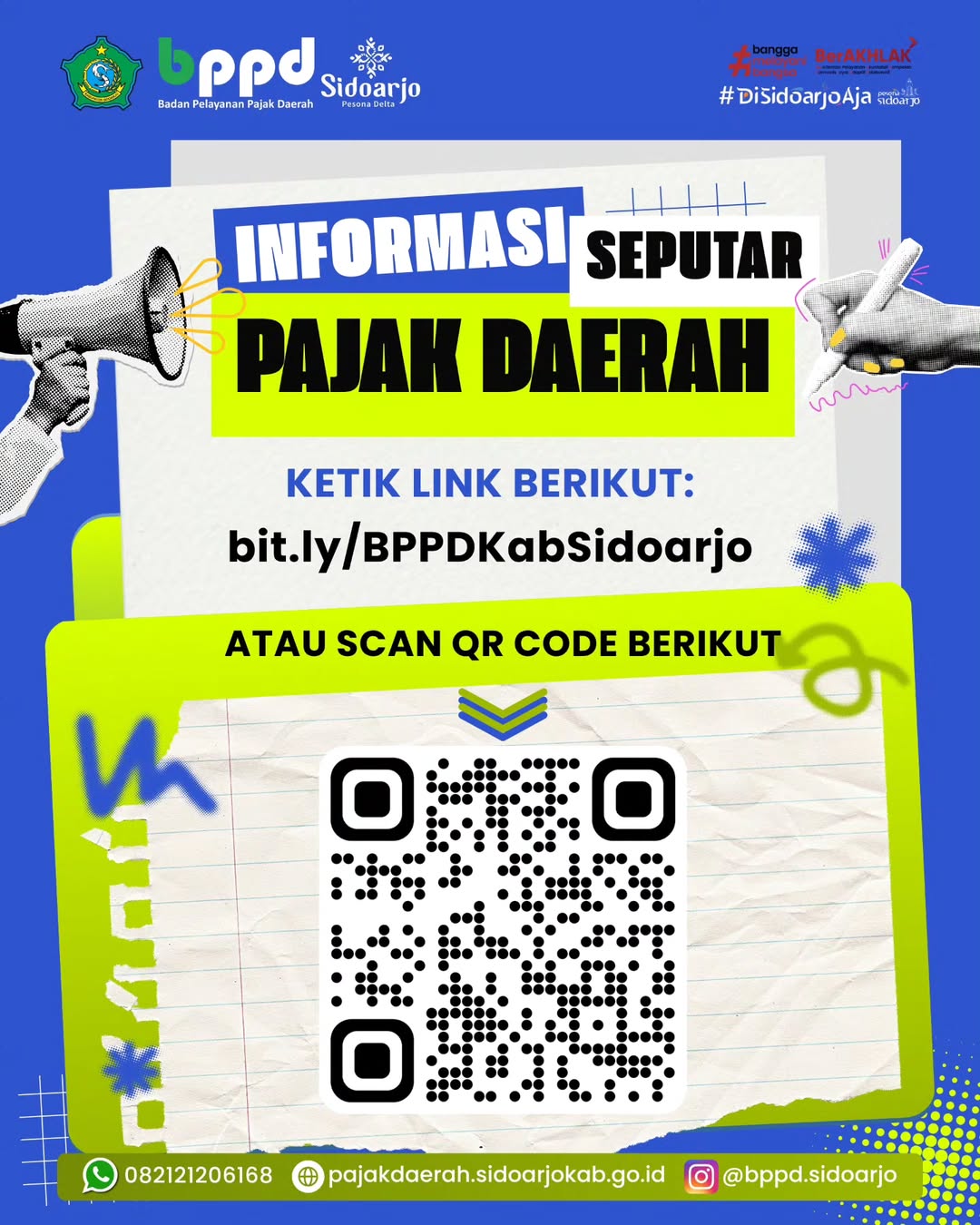 Bupati Subandi umumkan program penghapusan denda pajak daerah hingga Oktober 2026 di Sidoarjo.