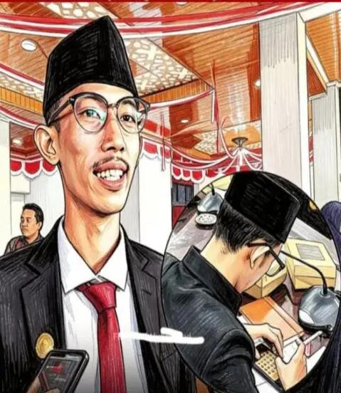 Suasana rapat DPRD Jember yang menjadi sorotan publik usai dugaan pelanggaran etik anggota dewan viral di media sosial.