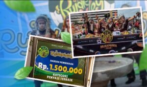 Perumda Surya Sembada tampil kompak dan meraih penghargaan di Festival Rujak Uleg 2026 Surabaya.
