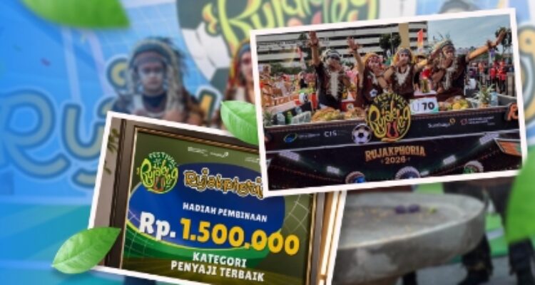 Perumda Surya Sembada tampil kompak dan meraih penghargaan di Festival Rujak Uleg 2026 Surabaya.